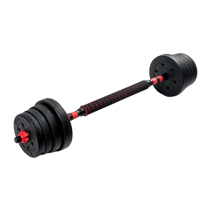 30kg Adjustable Rubber Dumbbell Set Barbell Home GYM Exercise Weights Sports & Fitness Kings Warehouse