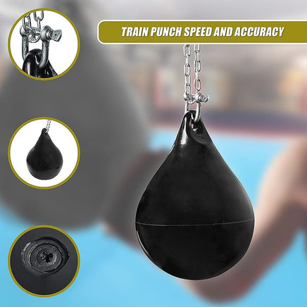 30L Water Punching Bag Aqua with D-Shackle and Chain Sports & Fitness Kings Warehouse