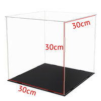 30x30x30CM Acrylic Display Case Dustproof Box Action Figure Model Car Collection Kings Warehouse