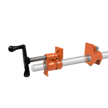 3/4" Wood Gluing Pipe Clamp Set (4 Pack) Heavy Duty PRO Woodworking Cast Iron Tools Kings Warehouse