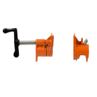 3/4" Wood Gluing Pipe Clamp Set (4 Pack) Heavy Duty PRO Woodworking Cast Iron Tools Kings Warehouse