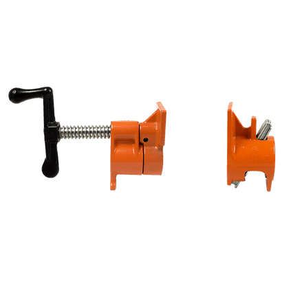 3/4" Wood Gluing Pipe Clamp Set (4 Pack) Heavy Duty PRO Woodworking Cast Iron Tools Kings Warehouse