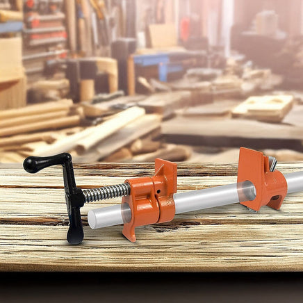 3/4" Wood Gluing Pipe Clamp Set (4 Pack) Heavy Duty PRO Woodworking Cast Iron Tools Kings Warehouse