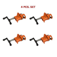 3/4" Wood Gluing Pipe Clamp Set (4 Pack) Heavy Duty PRO Woodworking Cast Iron Tools Kings Warehouse