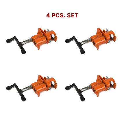 3/4" Wood Gluing Pipe Clamp Set (4 Pack) Heavy Duty PRO Woodworking Cast Iron Tools Kings Warehouse