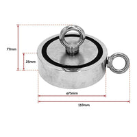 340Kg Salvage Strong Recovery Magnet Neodymium Hook Treasure Hunting Fishing Gift & Novelty Kings Warehouse