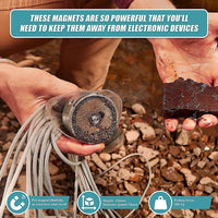 340Kg Salvage Strong Recovery Magnet Neodymium Hook Treasure Hunting Fishing Gift & Novelty Kings Warehouse
