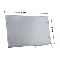3.4m Caravan Privacy Screen Side Sunscreen Sun Shade for 12' Roll Out Awning Home & Garden Kings Warehouse