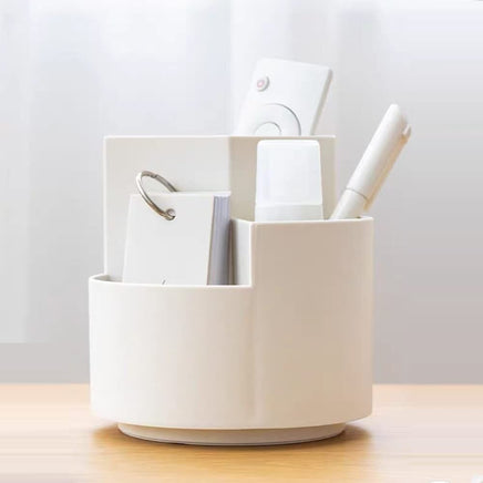 360 degree rotating multi-functional pen holder with 3 separate layer for office desk organiser (Grey) Kings Warehouse