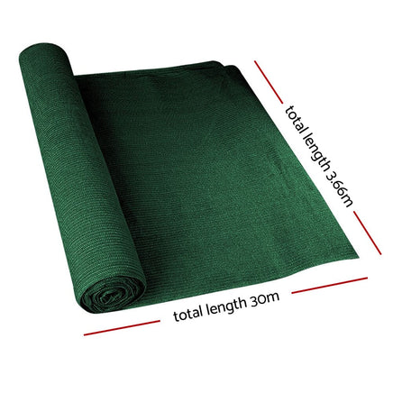 3.66 x 30m Shade Sail Cloth - Greem Fun in the Sun Kings Warehouse