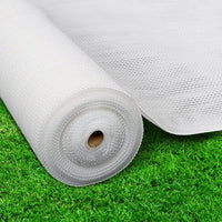 3.66x10m 50% UV Shade Cloth Shadecloth Sail Garden Mesh Roll Outdoor White End of Season Clearance Kings Warehouse 