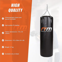 37kg Boxing Punching Bag Filled Heavy Duty Sports & Fitness Kings Warehouse