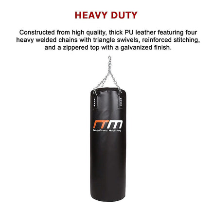 37kg Boxing Punching Bag Filled Heavy Duty Sports & Fitness Kings Warehouse