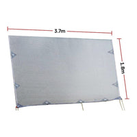3.7m Caravan Privacy Screen Side Sunscreen Sun Shade for 13' Roll Out Awning Home & Garden Kings Warehouse