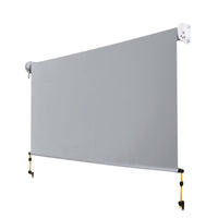 3X2.5M Outdoor Blinds Awning Roll Down Screen Fabric Blinds Outdoor Window Shade Grey Home & Garden Kings Warehouse