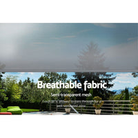 3X2.5M Outdoor Blinds Awning Roll Down Screen Fabric Blinds Outdoor Window Shade Grey Home & Garden Kings Warehouse
