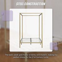 4 Four Poster Double Bed Frame Furniture Kings Warehouse