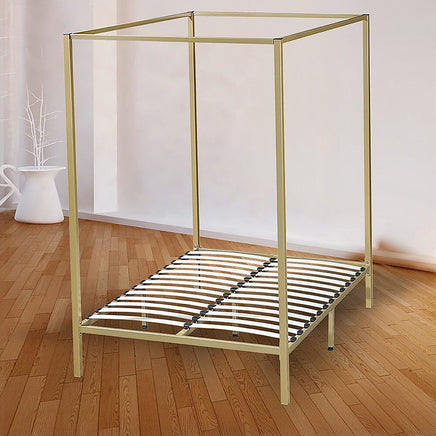 4 Four Poster Double Bed Frame Furniture Kings Warehouse