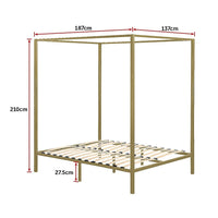 4 Four Poster Double Bed Frame Furniture Kings Warehouse