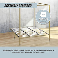 4 Four Poster King Bed Frame Furniture Kings Warehouse