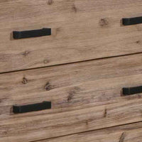 4 Pieces Bedroom Suite King Size Silver Brush in Acacia Wood Construction Bed, Bedside Table & Tallboy Furniture Kings Warehouse