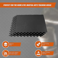 4 Tiles EVA Fitness Home Gym Interlocking Floor Puzzle Mat Sports & Fitness Kings Warehouse