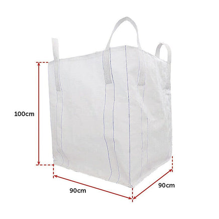 4 x 1 tonne FIBC Polypropylene UV Rated Builder / Bulk / Landscape Bags Home & Garden Kings Warehouse