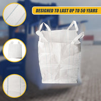 4 x 1 tonne FIBC Polypropylene UV Rated Builder / Bulk / Landscape Bags Home & Garden Kings Warehouse