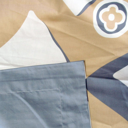 400TC Cotton Sateen Quilt Cover Set Modern Art Queen Home & Garden Kings Warehouse