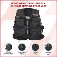 40LBS Weighted Weight Gym Exercise Training Sport Vest Sports & Fitness Kings Warehouse