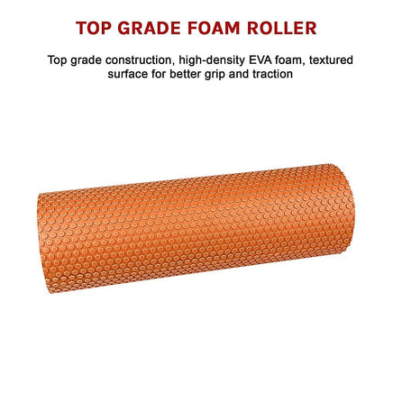 45 x 15cm Physio Yoga Pilates Foam Roller Sports & Fitness Kings Warehouse