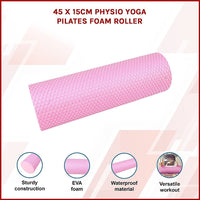 45 x 15cm Physio Yoga Pilates Foam Roller Sports & Fitness Kings Warehouse