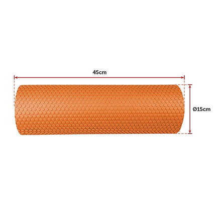 45 x 15cm Physio Yoga Pilates Foam Roller Sports & Fitness Kings Warehouse