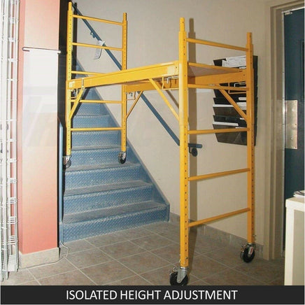 450kg Mobile Scaffold Ladder Scaffolding Platform Portable Ladder Work Safety Tools Kings Warehouse