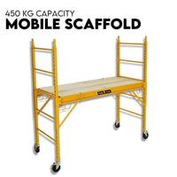 450kg Mobile Scaffold Ladder Scaffolding Platform Portable Ladder Work Safety Tools Kings Warehouse