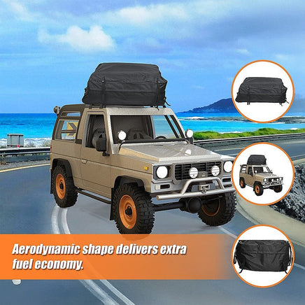 458 Litre Large Car Cargo Travel Rain Proof Roof Top Bag Storage Carrier Box Outdoor Recreation Kings Warehouse