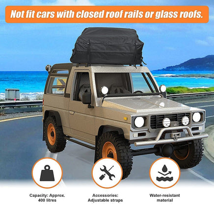 458 Litre Large Car Cargo Travel Rain Proof Roof Top Bag Storage Carrier Box Outdoor Recreation Kings Warehouse