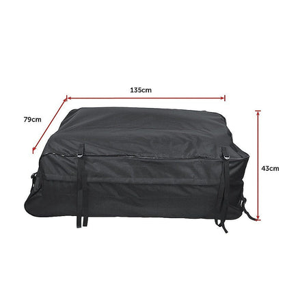 458 Litre Large Car Cargo Travel Rain Proof Roof Top Bag Storage Carrier Box Outdoor Recreation Kings Warehouse