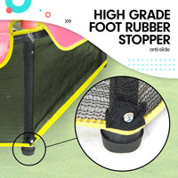 4.5ft Trampoline Round Free Safety Net Spring Pad Cover Mat Outdoor - Blue Pink Kings Warehouse
