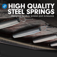 4.5ft Trampoline Round Free Safety Net Spring Pad Cover Mat Yellow Pink Kings Warehouse