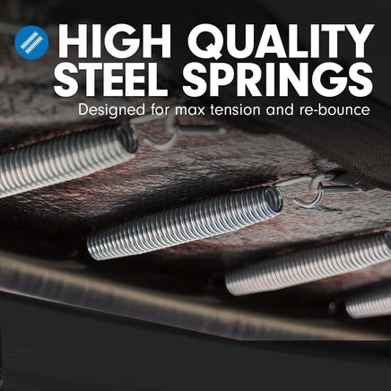 4.5ft Trampoline Round Free Safety Net Spring Pad Cover Mat Yellow Pink Kings Warehouse