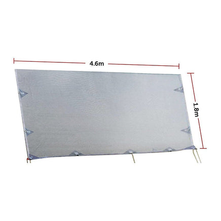 4.6m Caravan Privacy Screen Side Sunscreen Sun Shade for 16' Roll Out Awning Home & Garden Kings Warehouse