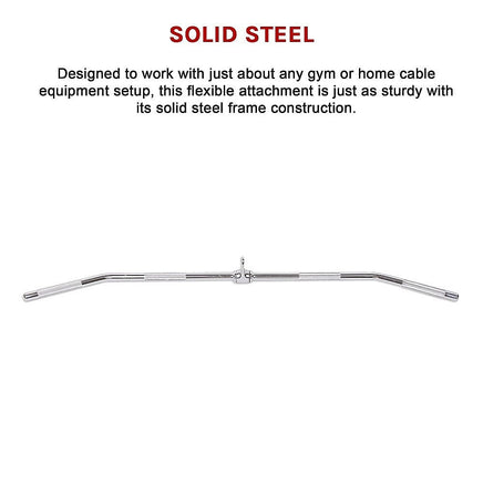 48" Lat Pulldown Bar Cable Attachment Sports & Fitness Kings Warehouse