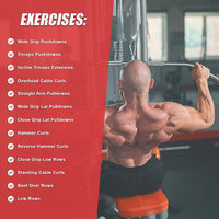 48" Lat Pulldown Bar Cable Attachment Sports & Fitness Kings Warehouse