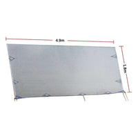 4.9m Caravan Privacy Screen Side Sunscreen Sun Shade for 17' Roll Out Awning Kings Warehouse