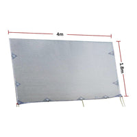 4m Caravan Privacy Screen Side Sunscreen Sun Shade for 14' Roll Out Awning Home & Garden Kings Warehouse