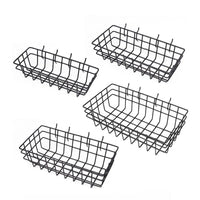 4Pc Pegboard Baskets Set Storage Bins Peg Board Organizer 4 Size Display Hangers Home & Garden Kings Warehouse