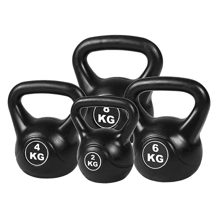 4pcs Exercise Kettle Bell Weight Set 20KG Sports & Fitness Kings Warehouse