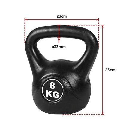 4pcs Exercise Kettle Bell Weight Set 20KG Sports & Fitness Kings Warehouse