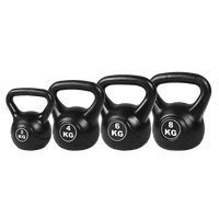 4pcs Exercise Kettle Bell Weight Set 20KG Sports & Fitness Kings Warehouse